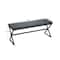 Household Essentials Harper 46.5" Metal & Boucle Bench
